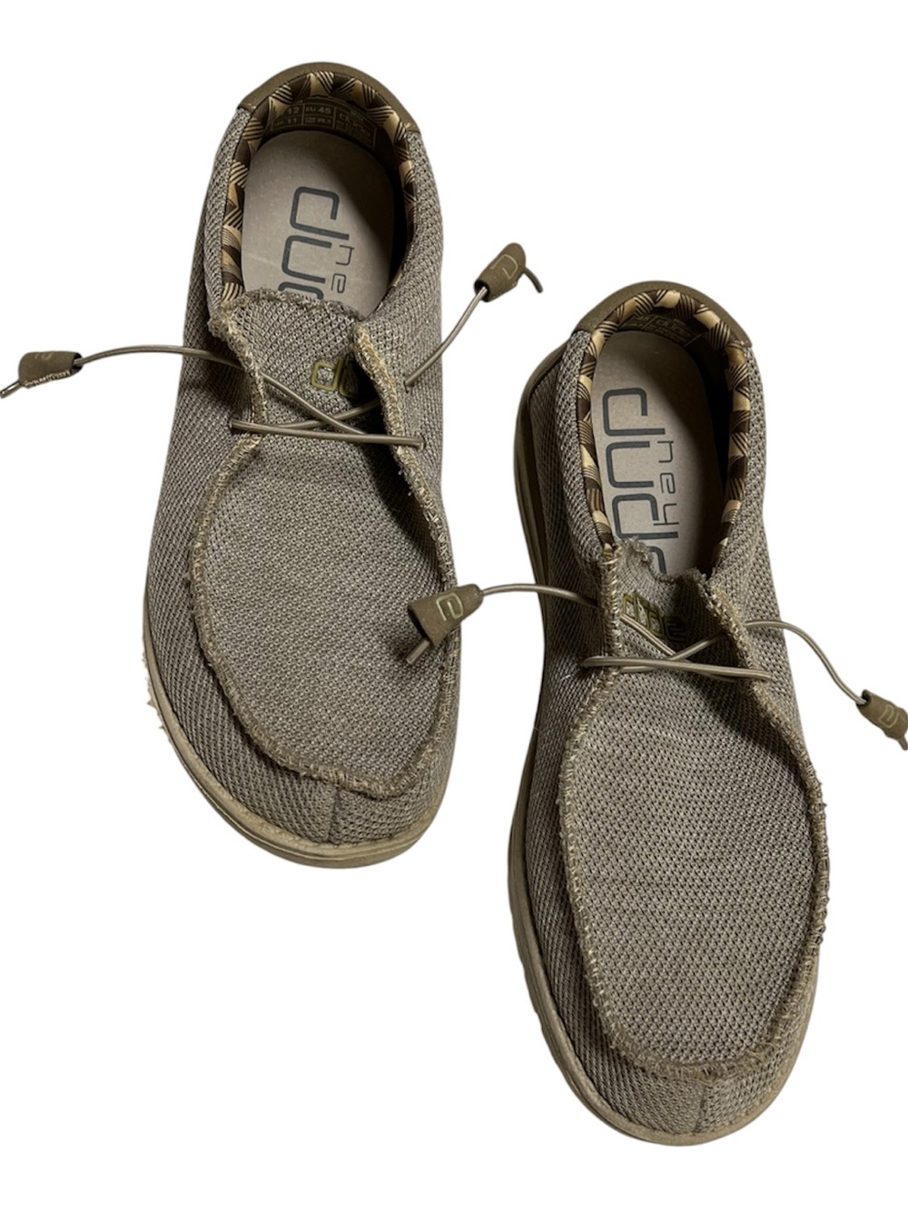 Hey Dude Men's Clogs in Khaki/Tan Knit
